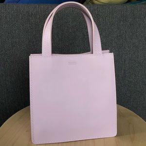 Baggu Small Leather Retail Tote - Pale Orchid *Discontinued*